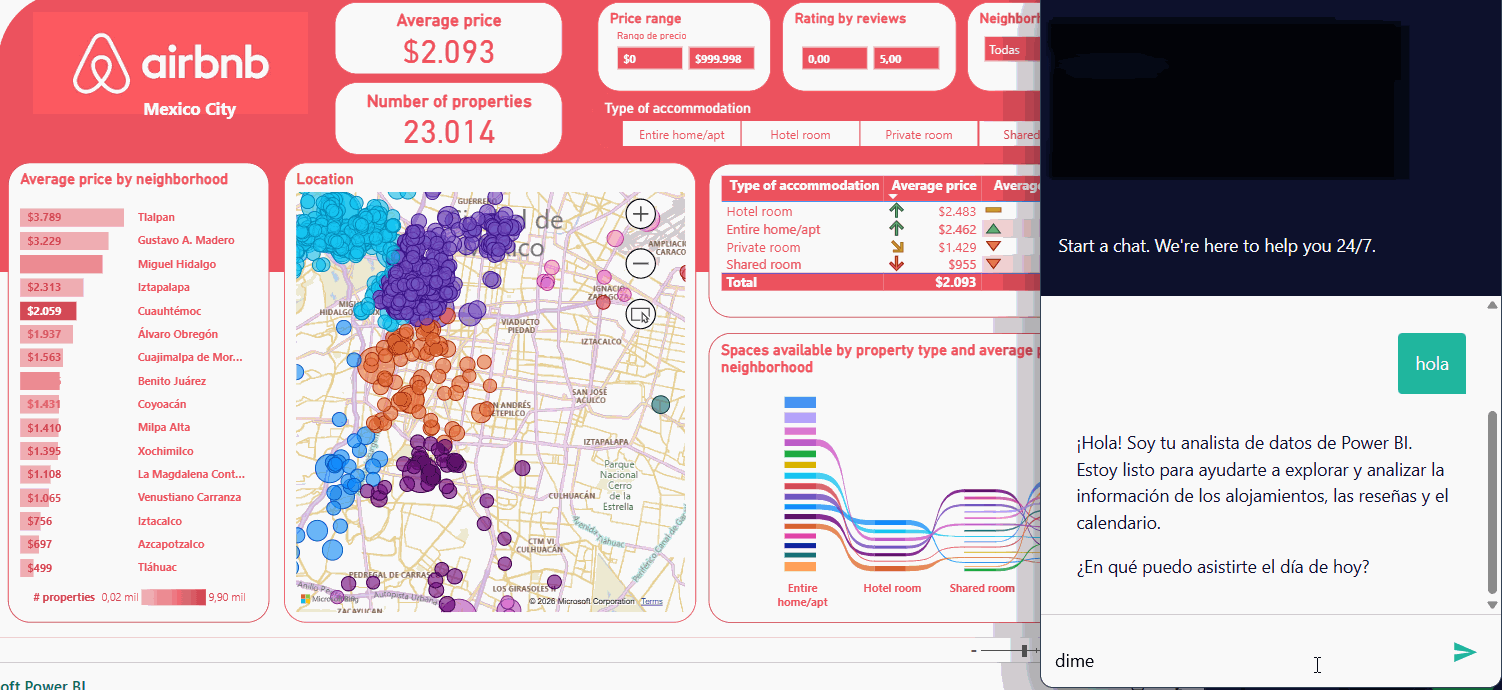 Video · agente IA con datos de Airbnb