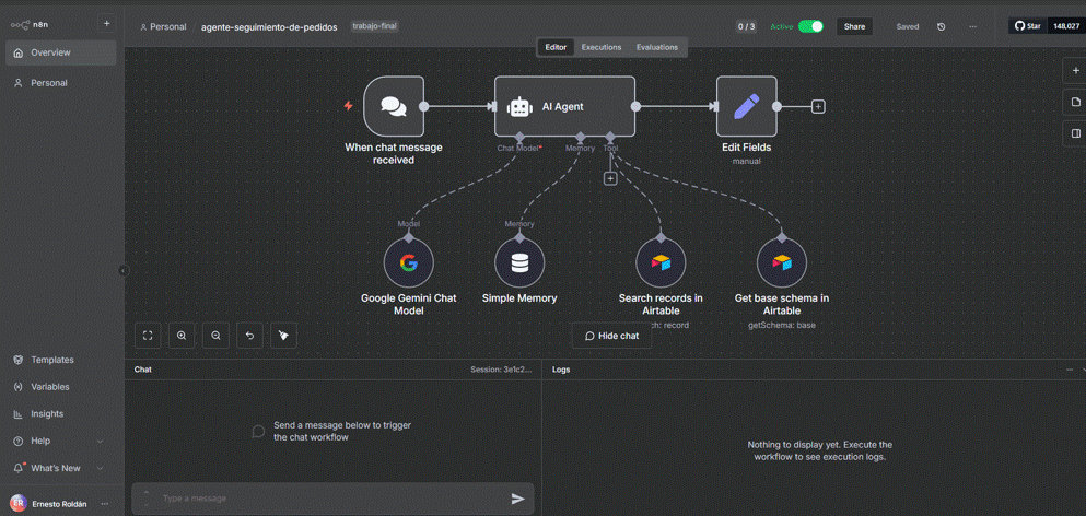 Agente IA de Estatus de Pedidos